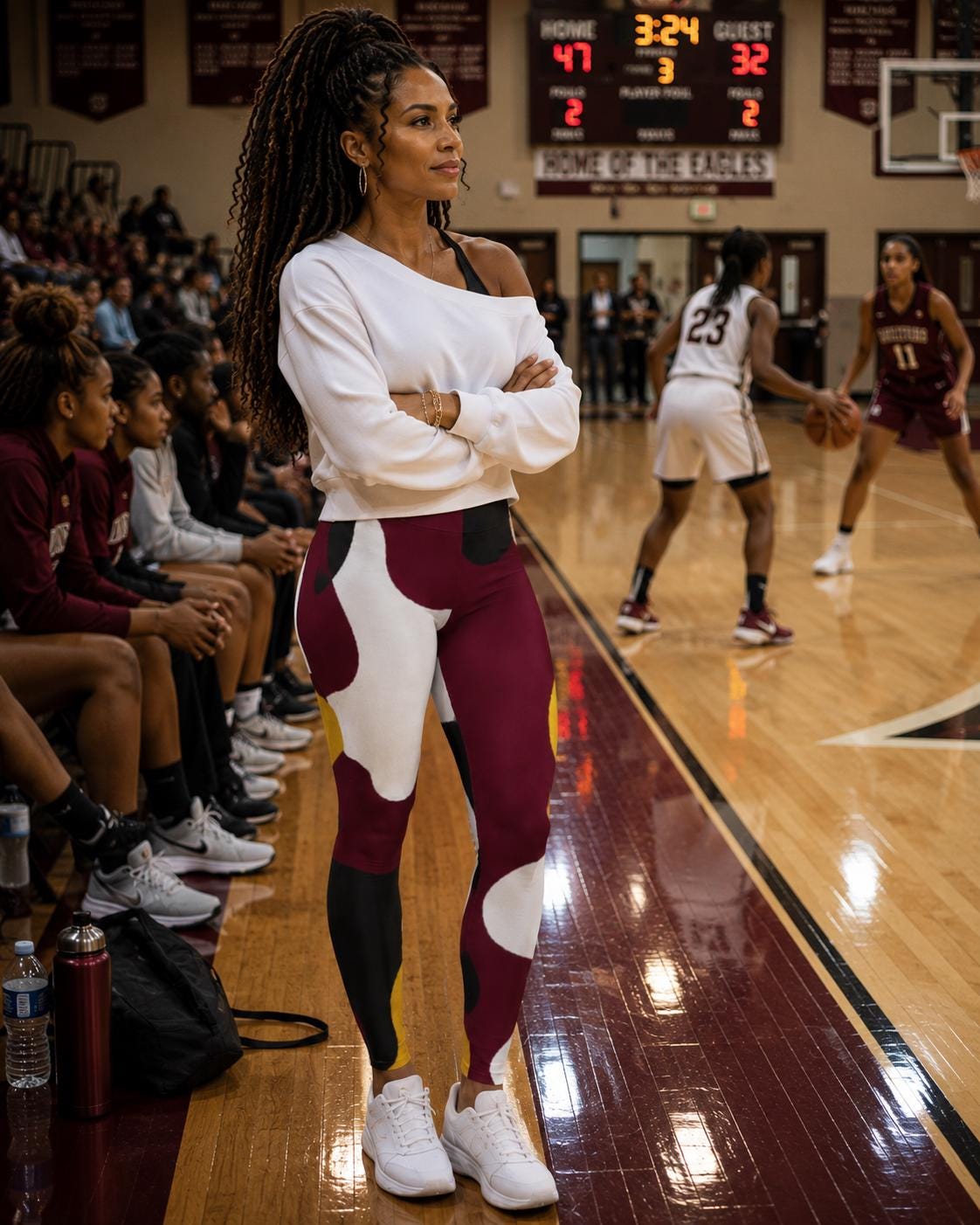 Garnet Gold Camo Leggings – photo 3