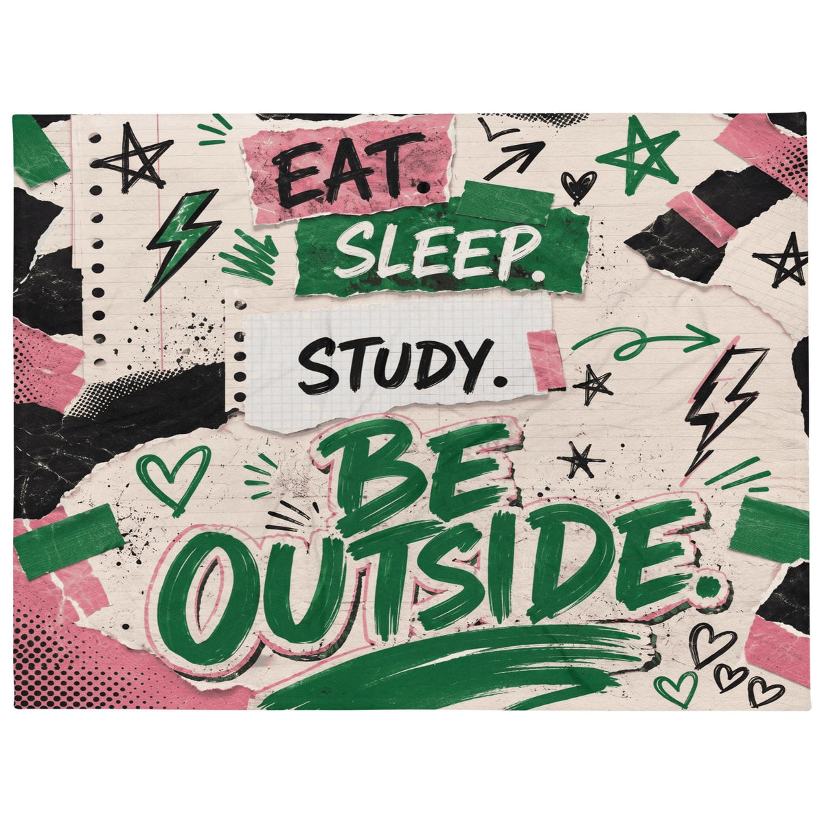 Pink Green College Dorm Blanket – photo 5