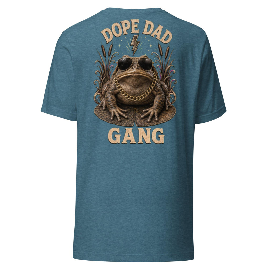 BLEACHER GANG Funny Dad Shirt, Dope Dad Gang Tee with Frog Design
