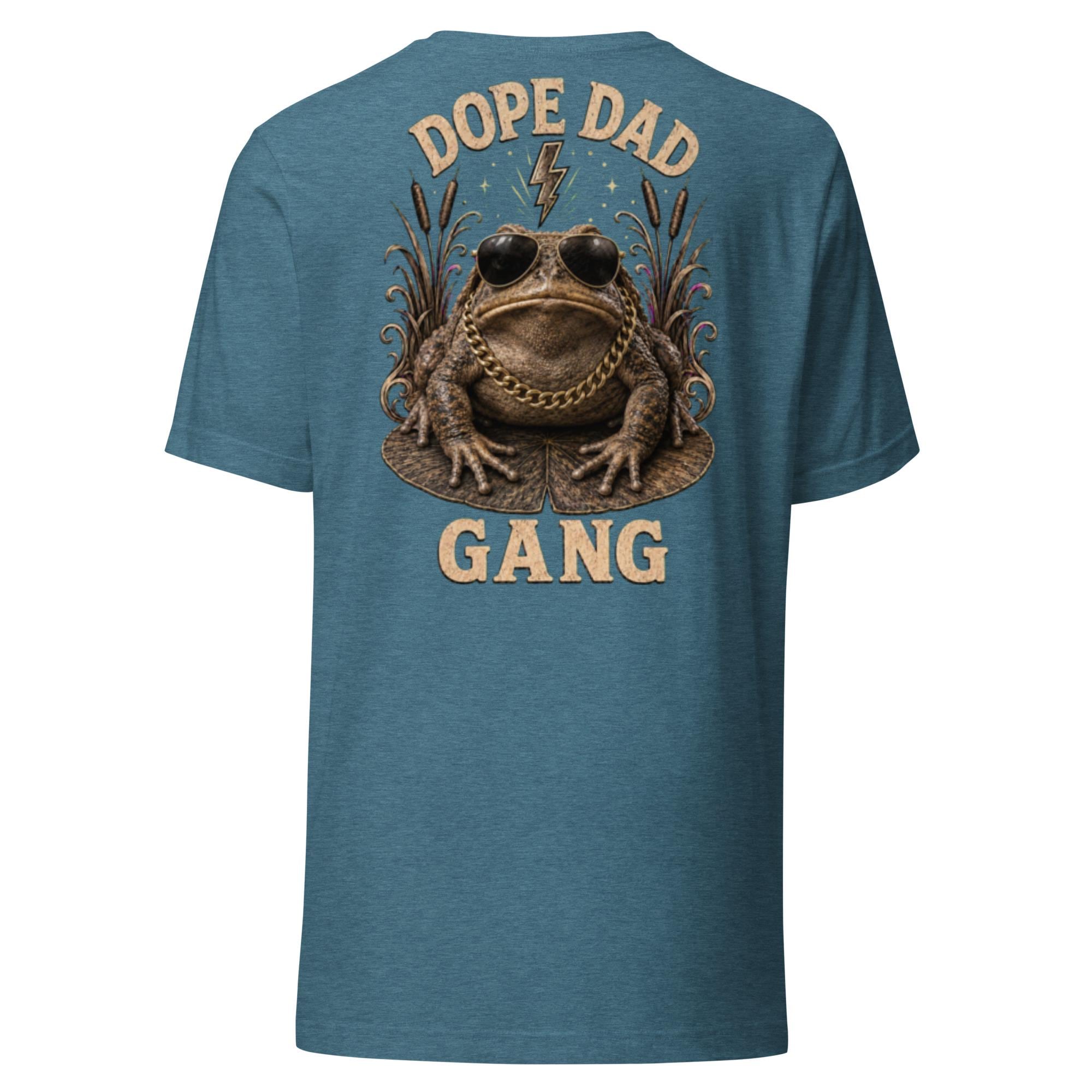 BLEACHER GANG Funny Dad Shirt, Dope Dad Gang Tee with Frog Design