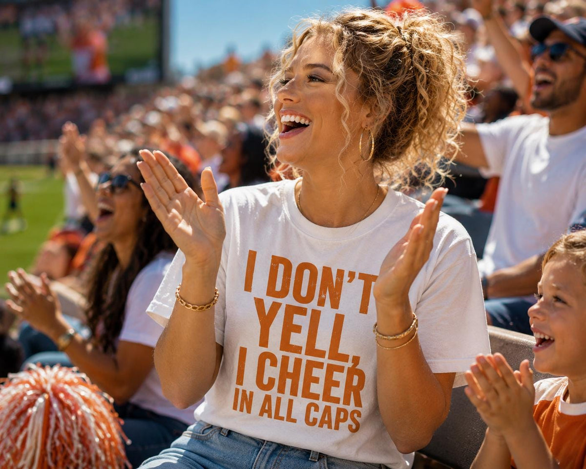 BLEACHER GANG Sports Parent Shirt, Funny All-Caps Design on Bella+Canvas 3001