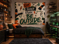 EAT.SLEEP. REPEAT blanket, Orange & Green College Dorm , Game Day , Blanket, Study Throw |  Color Collage