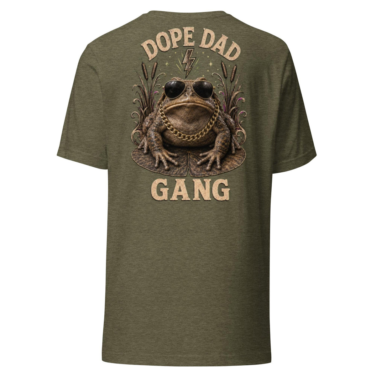BLEACHER GANG Funny Dad Shirt, Dope Dad Gang Tee with Frog Design