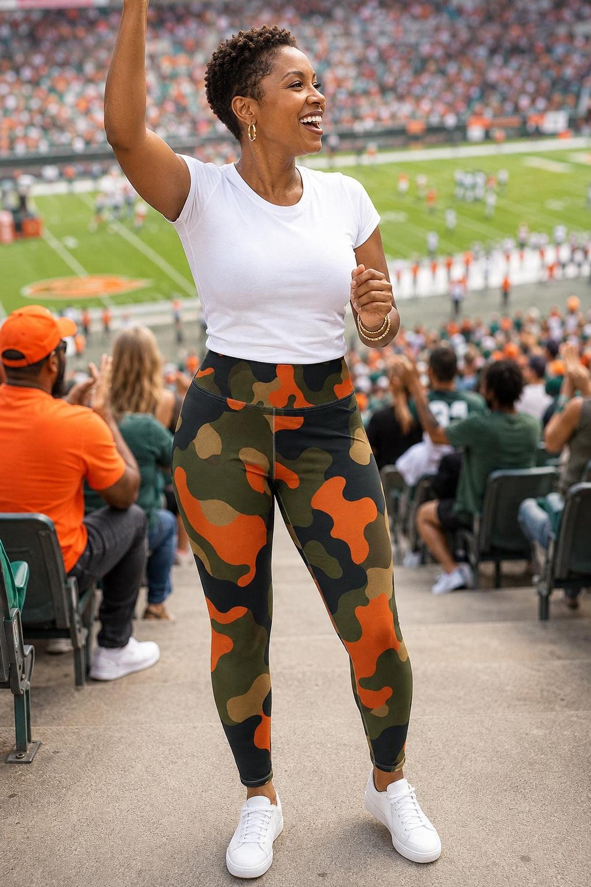 Green Camo Curvy Leggings – photo 2