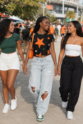 Black Star Crop Top – front view