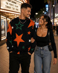 STARBOUND Unisex , College Outfit Black Star Sweatshirt, Oversized Fit, Heavyweight Cotton-Blend