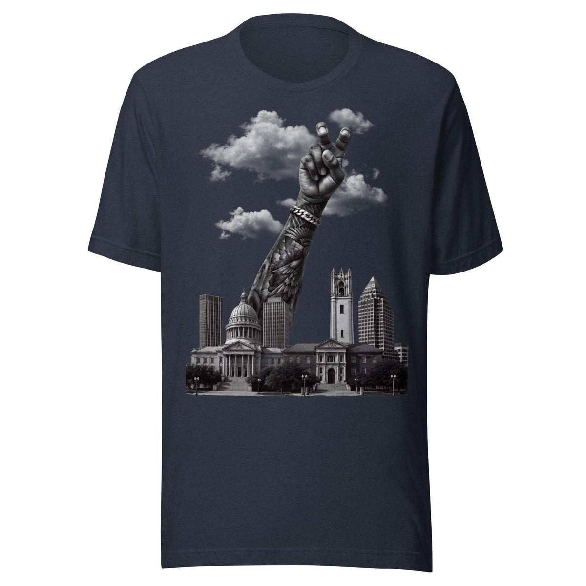 We Run the City HBCU Graphic Tee in Cardinal