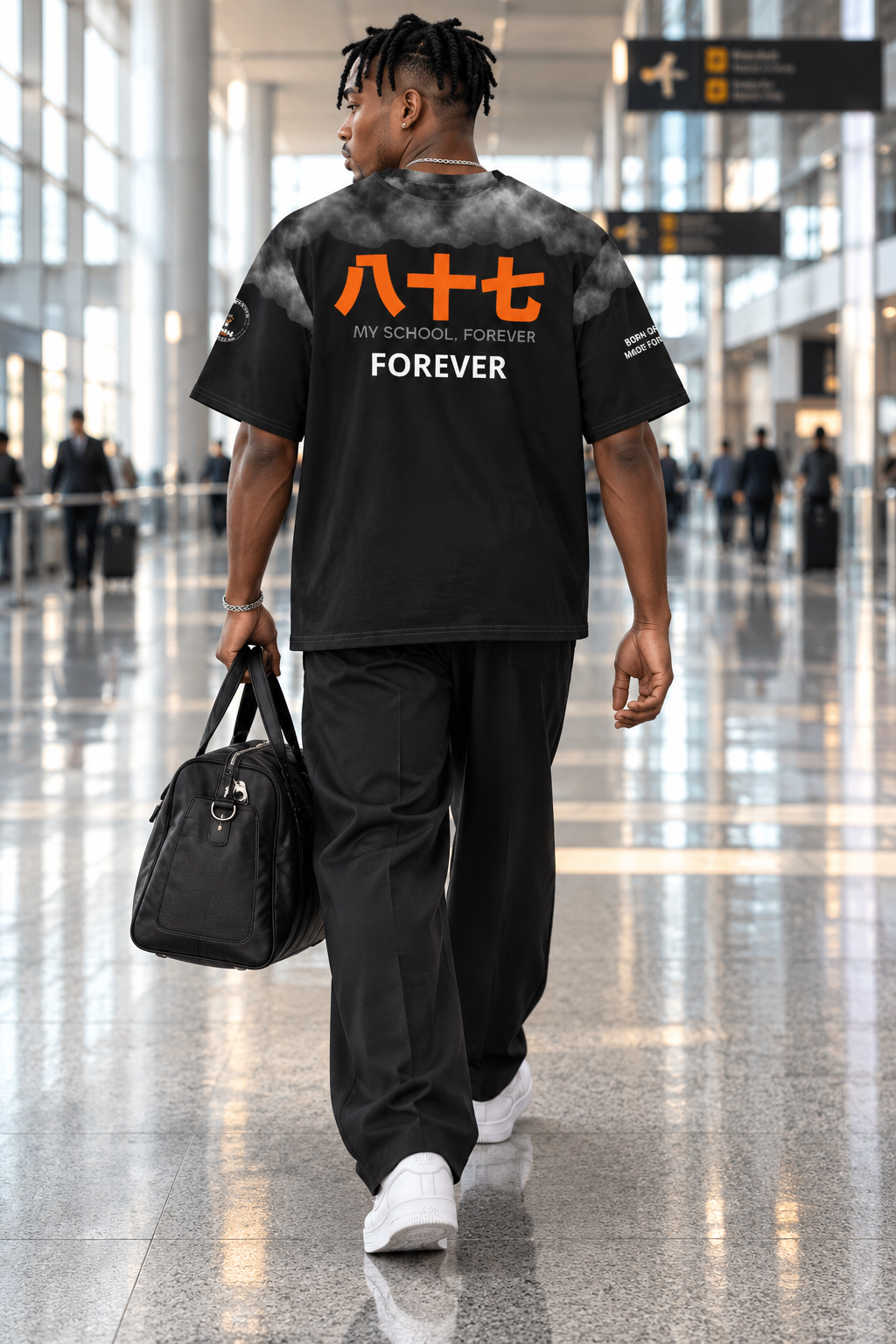 7 VENOMS BLK — OCN SHADOW STRIKE OVERSIZED GRAPHIC TEE