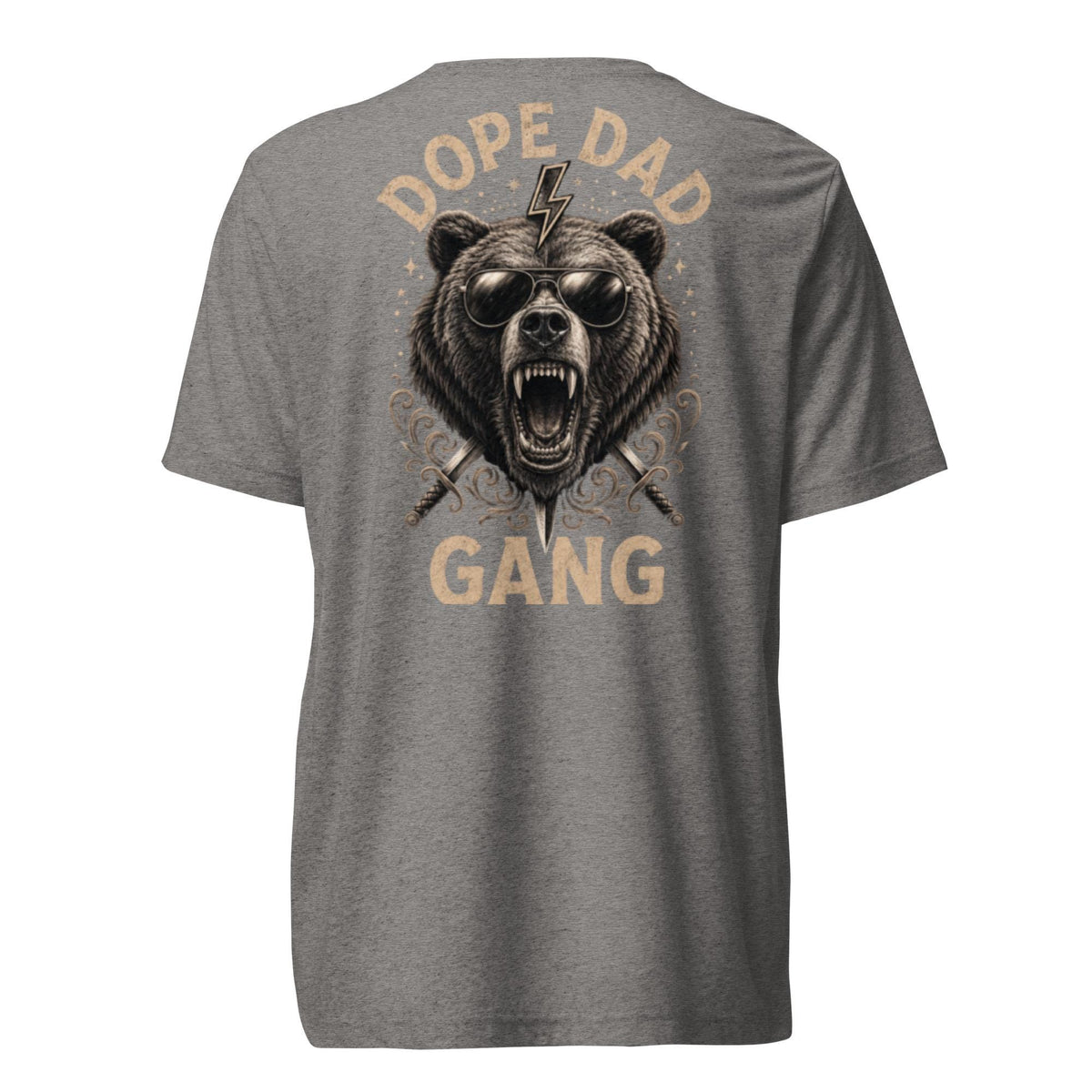 Dope Dad Gang Bear Graphic Tee, Tattoo Style Streetwear Shirt