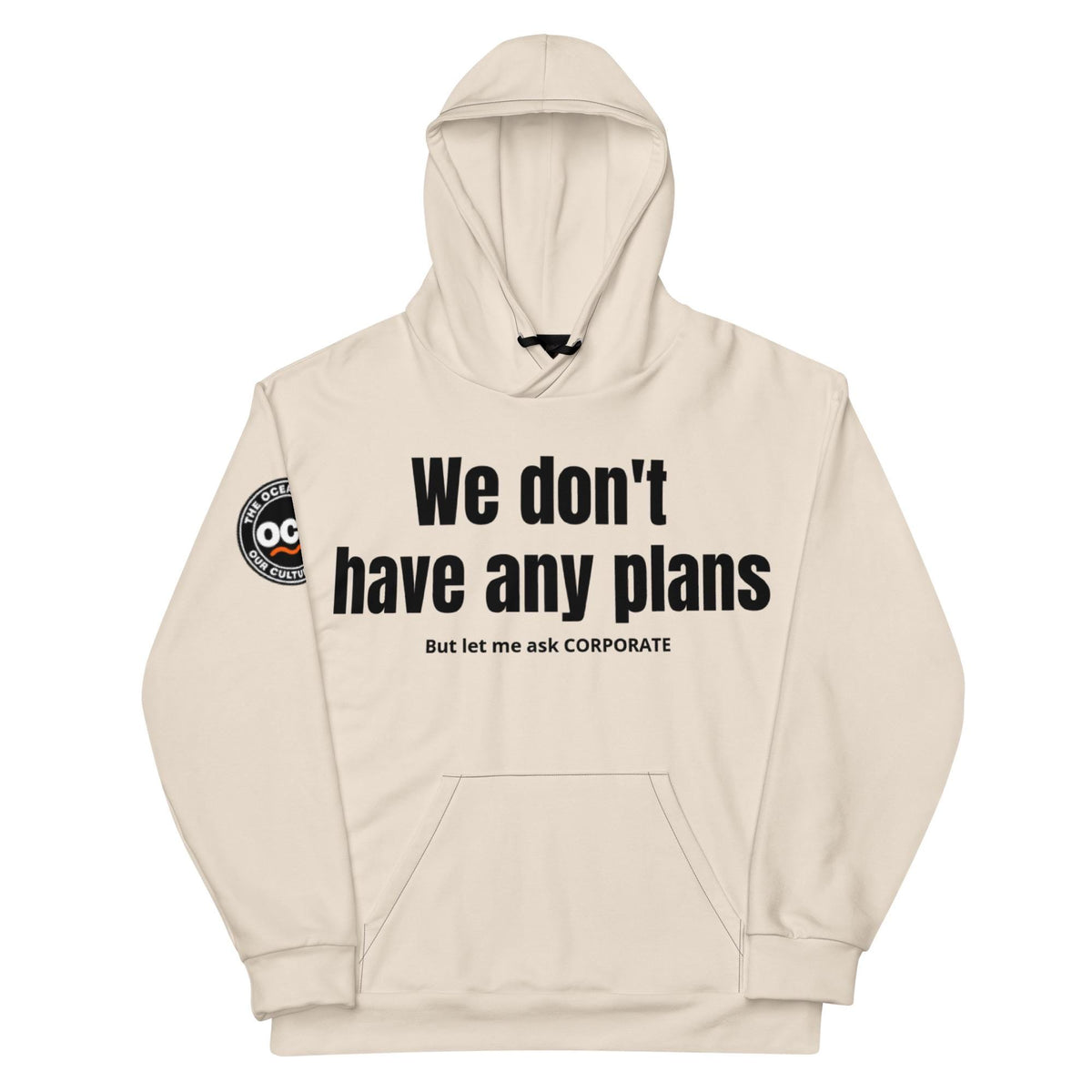 Funny Matching Couples Hoodies | We Don’t Have Any Plans & I Am Corporate | His and Hers Marriage Humor Gift