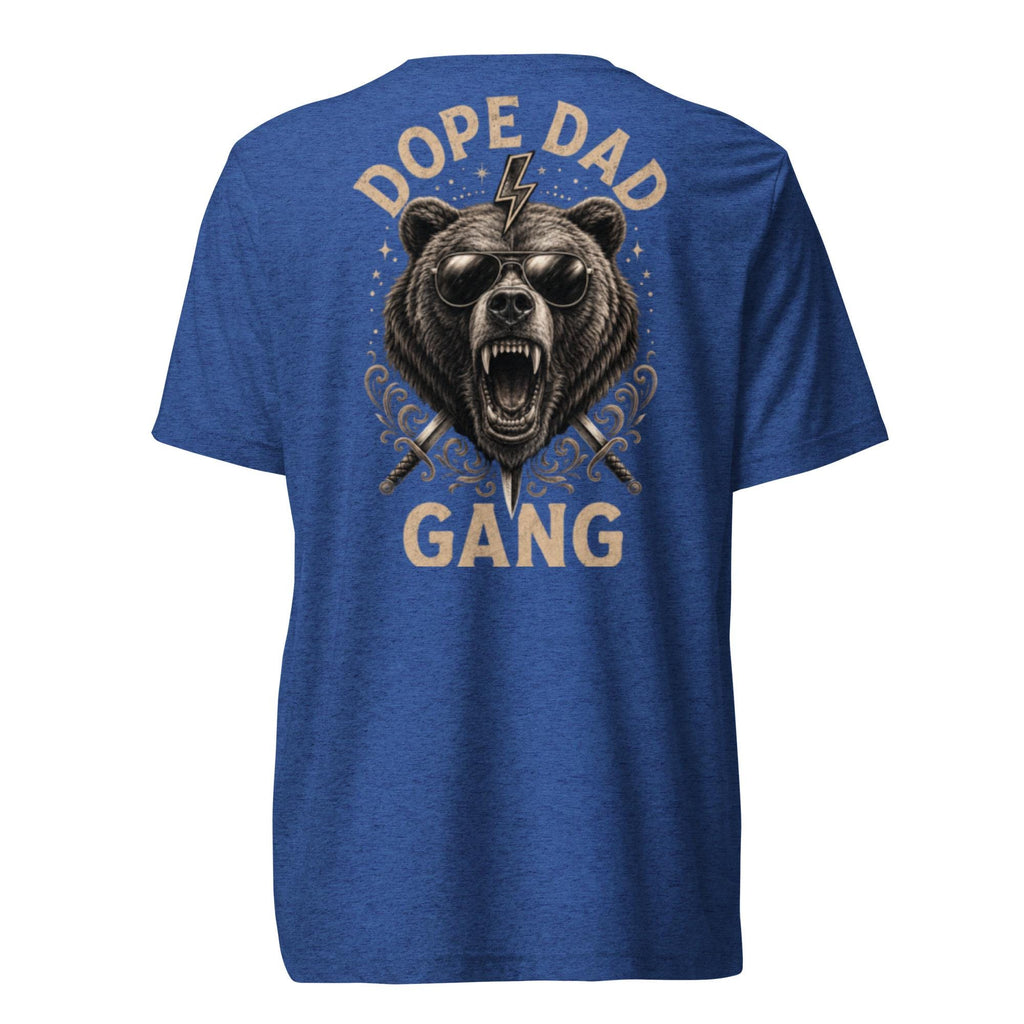 Dope Dad Gang Bear Graphic Tee, Tattoo Style Streetwear Shirt