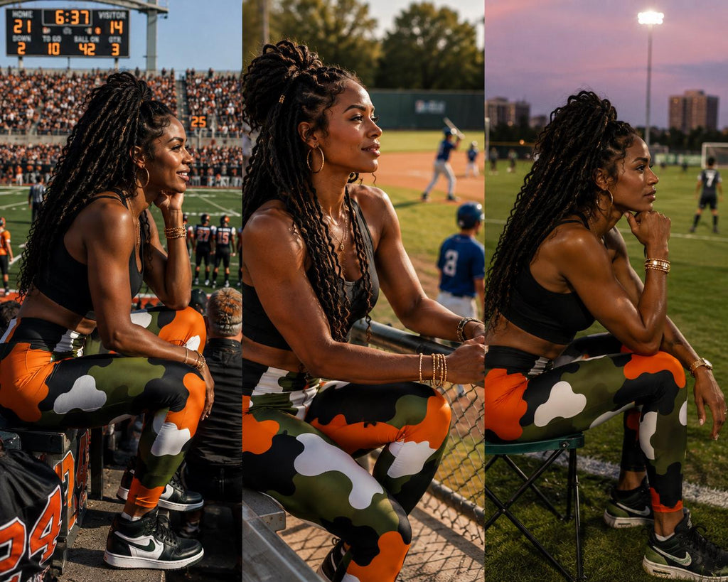 Orange Green Camo Leggings – photo 5