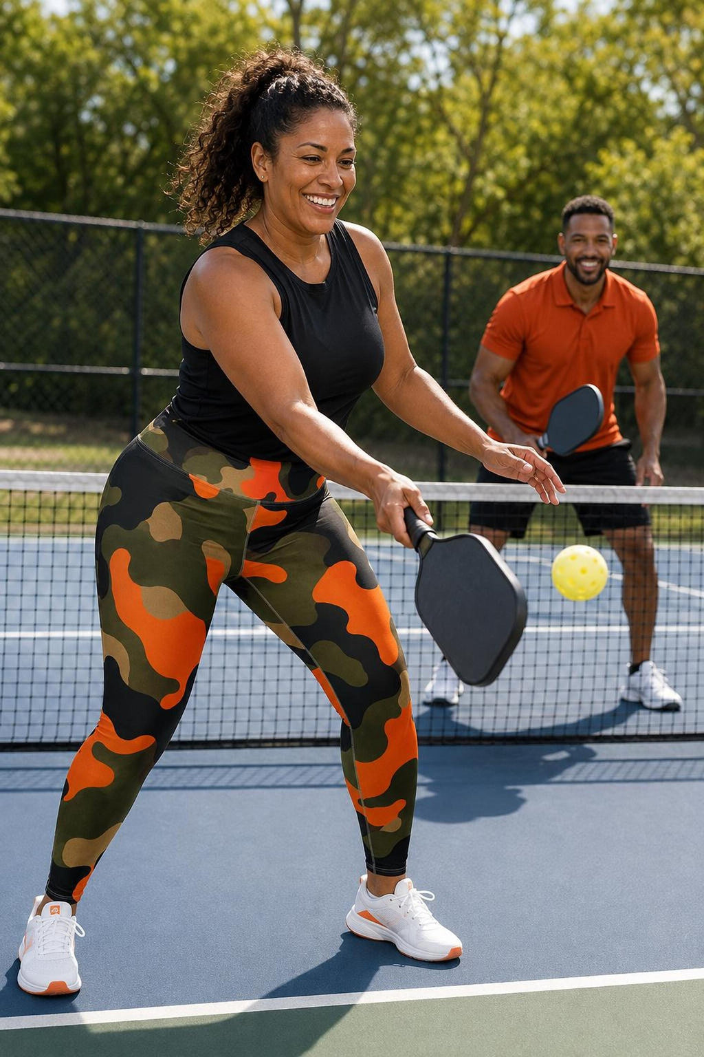 Green Camo Curvy Leggings – photo 5