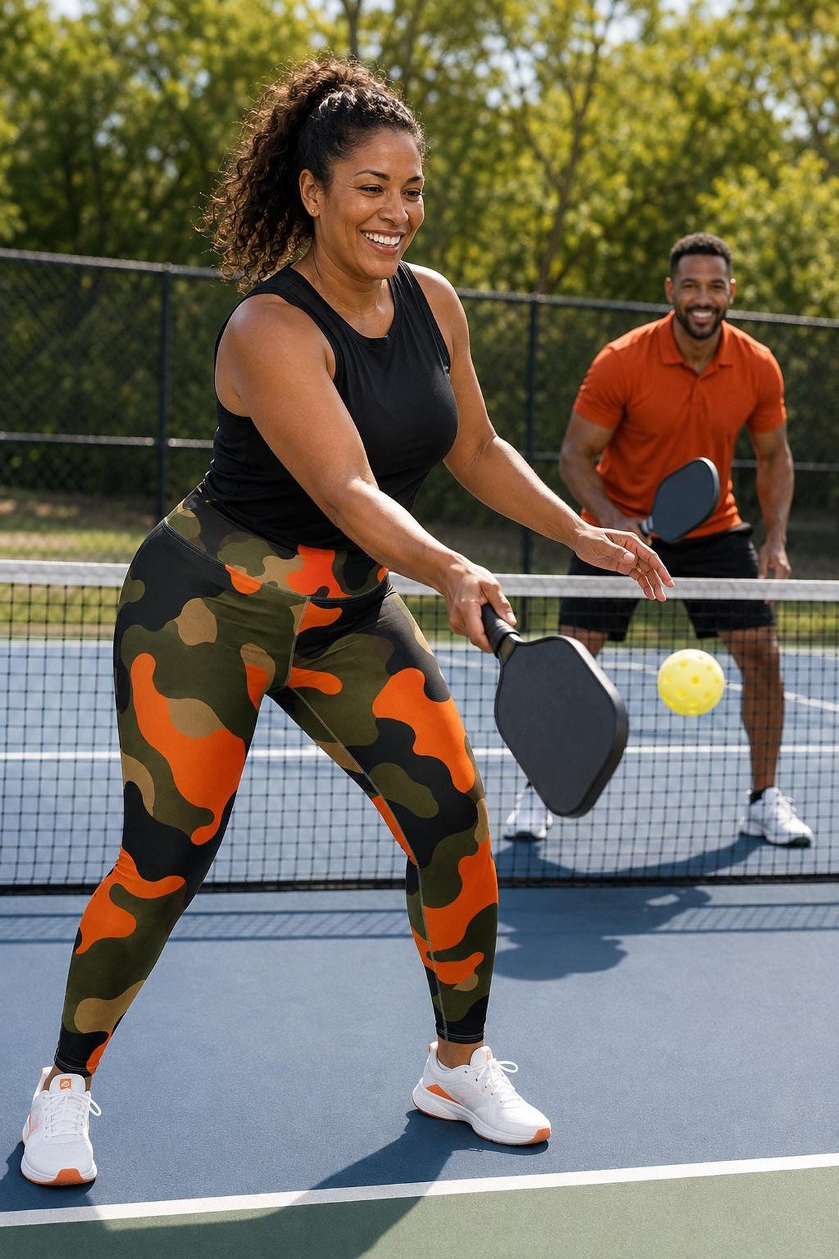 Green Camo Curvy Leggings – photo 5