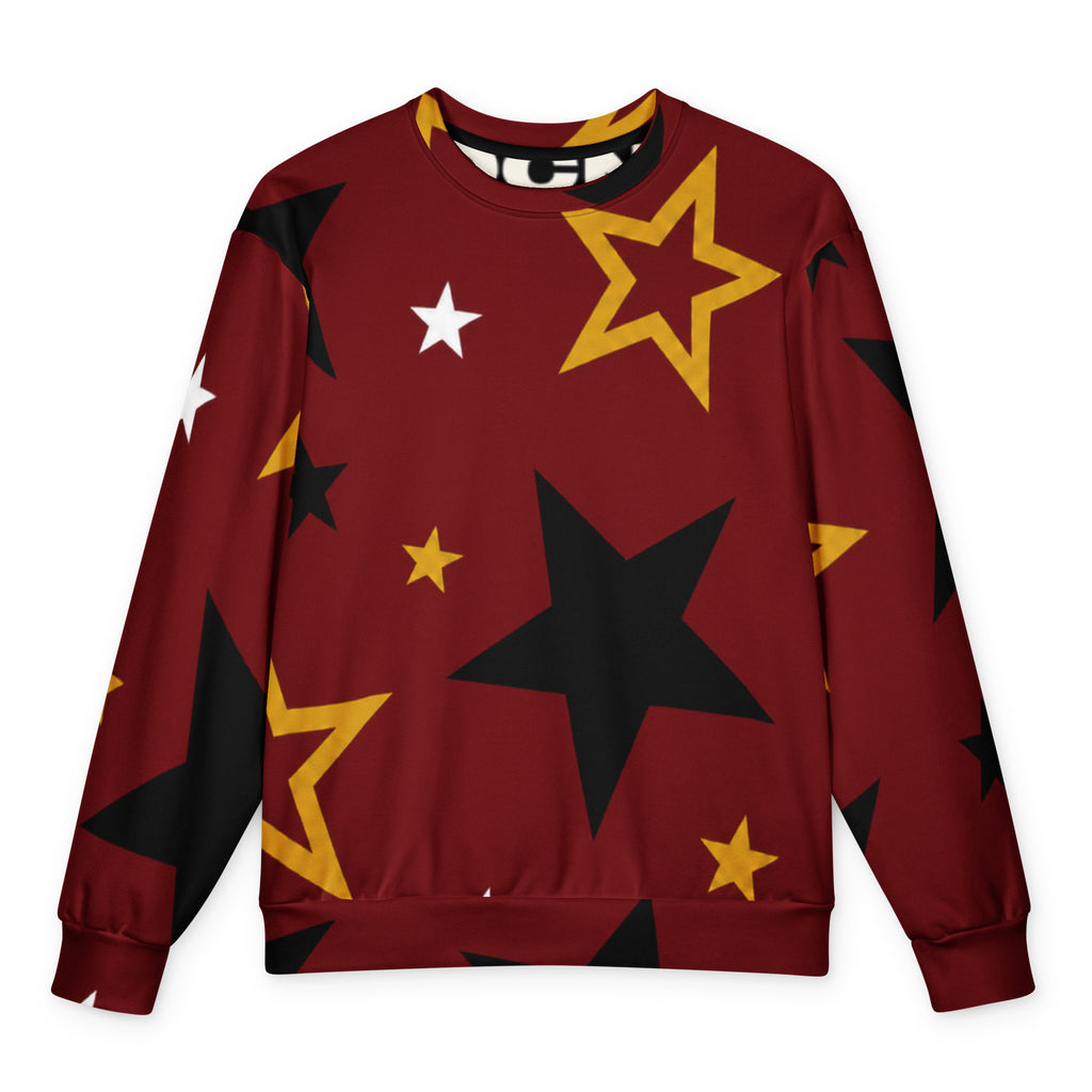 Maroon Star Oversized Sweatshirt – photo 5