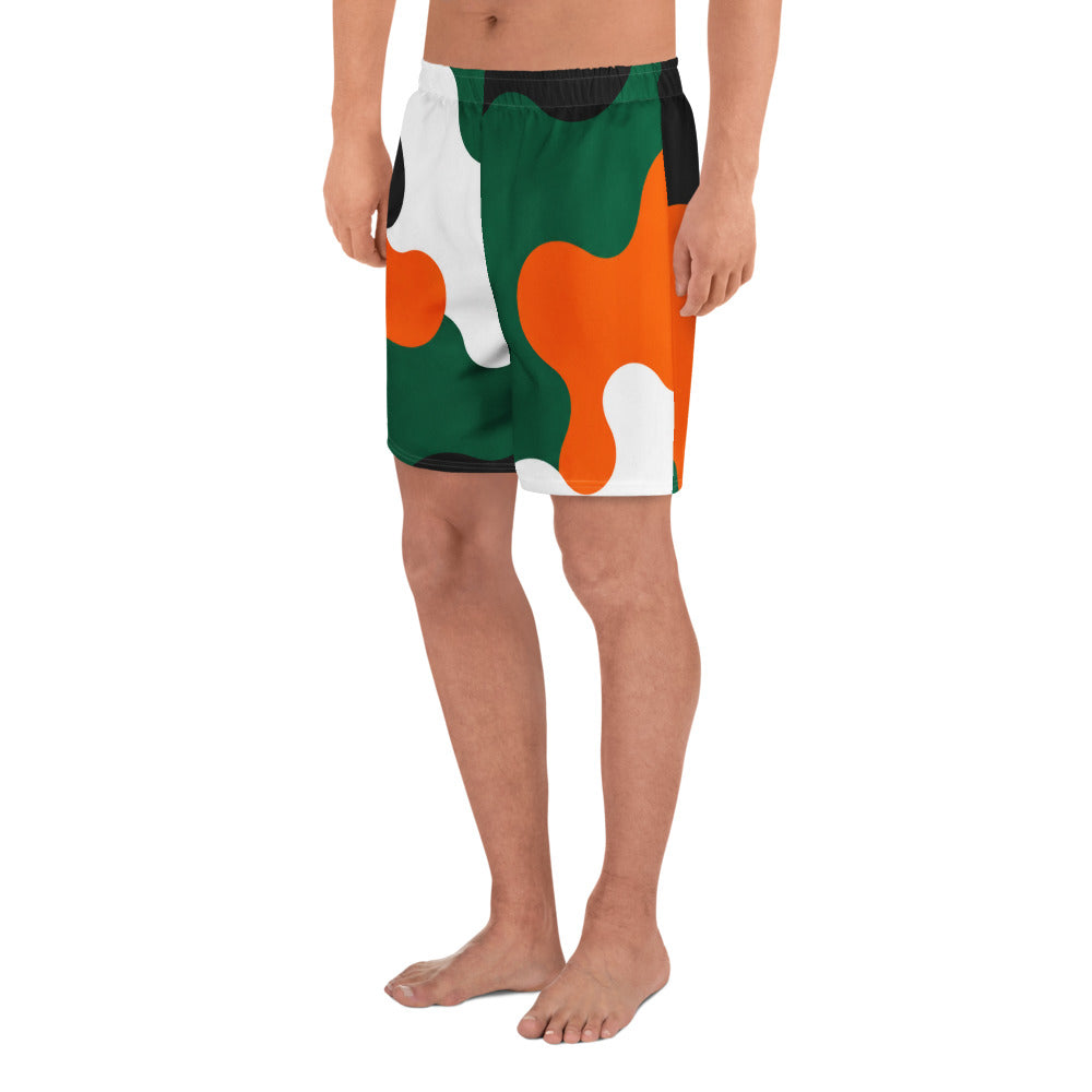 Green Orange Abstract Shorts – photo 5