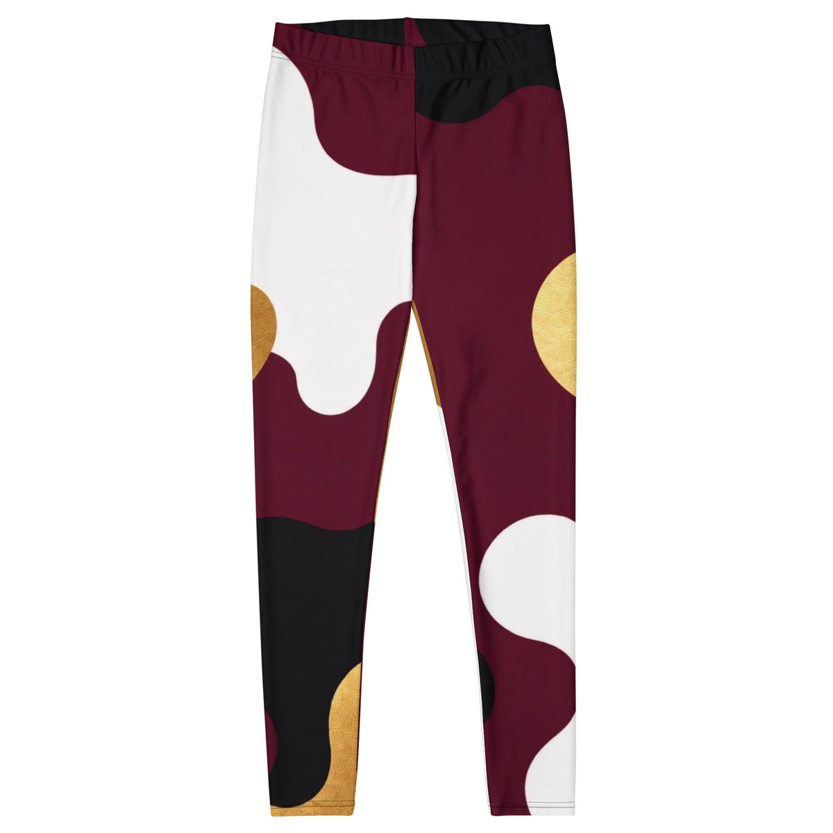 Coolkid Camo Game Day Slim Fit , Leggings — Garnet & Gold | High-Waist Four-Way Stretch College Tailgate Wear