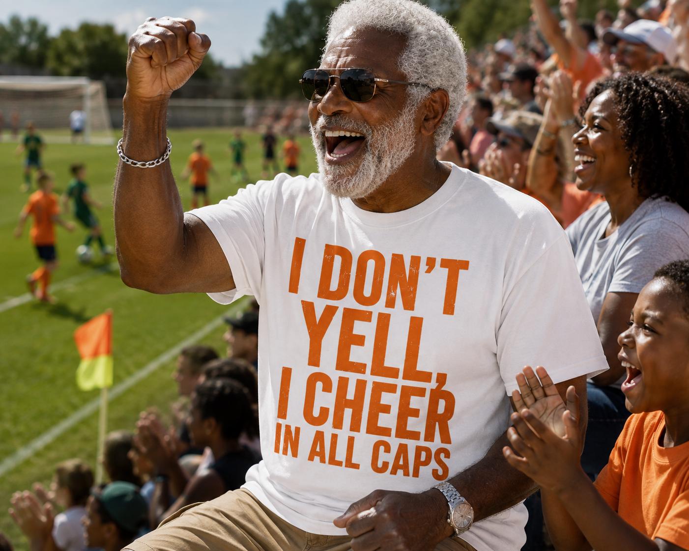 BLEACHER GANG Sports Parent Shirt, Funny All-Caps Design on Bella+Canvas 3001