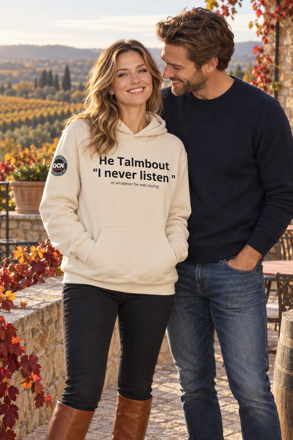 HER| I Never Listen Couples | Creamie Hoodie | Funny Wife Sweatshirt | Couples Humor Gift |