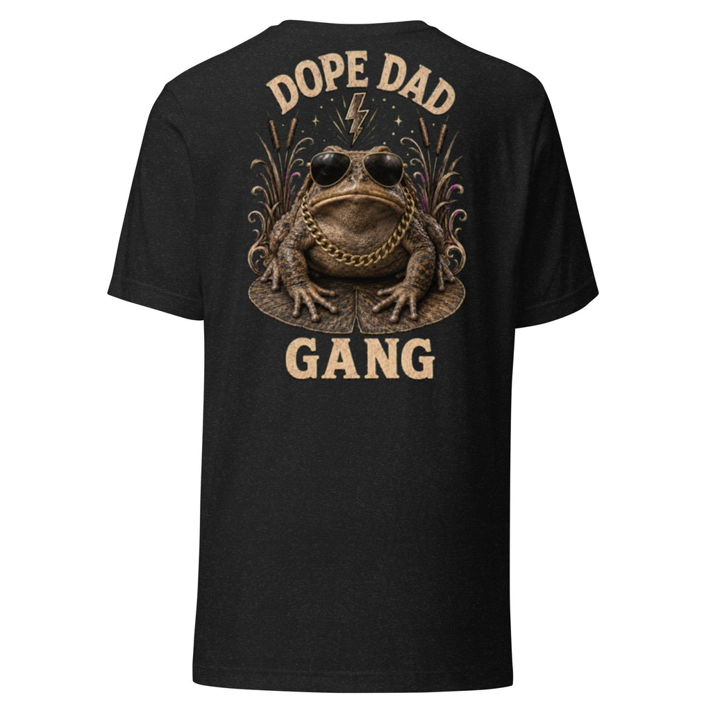 BLEACHER GANG Funny Dad Shirt, Dope Dad Gang Tee with Frog Design