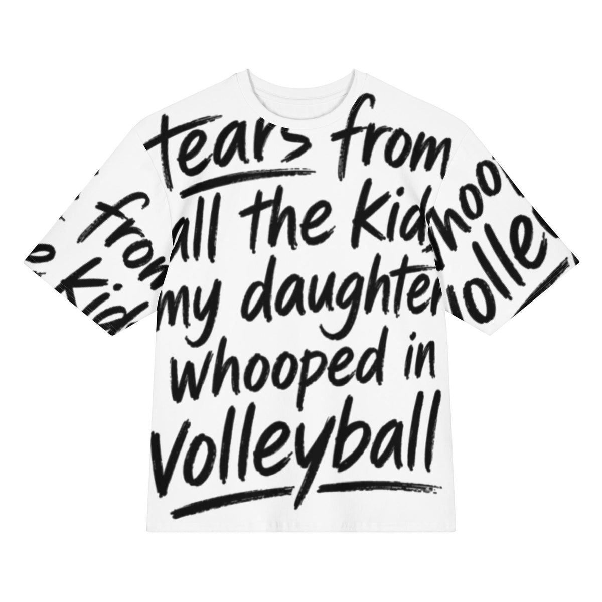 Bleacher GANG | Tears of Victory ,Volleyball Shirt, Funny Graphic Tee for sports parents