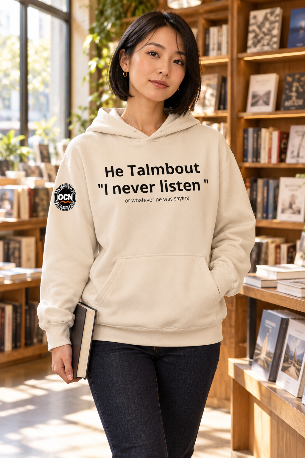 HER| I Never Listen Couples | Creamie Hoodie | Funny Wife Sweatshirt | Couples Humor Gift |
