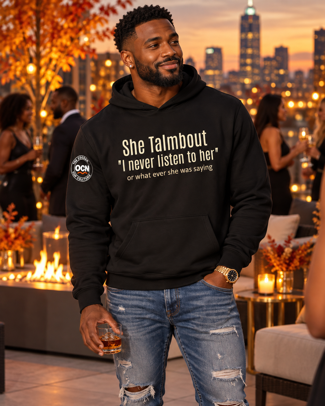 HIS | She said I never listen hoodie