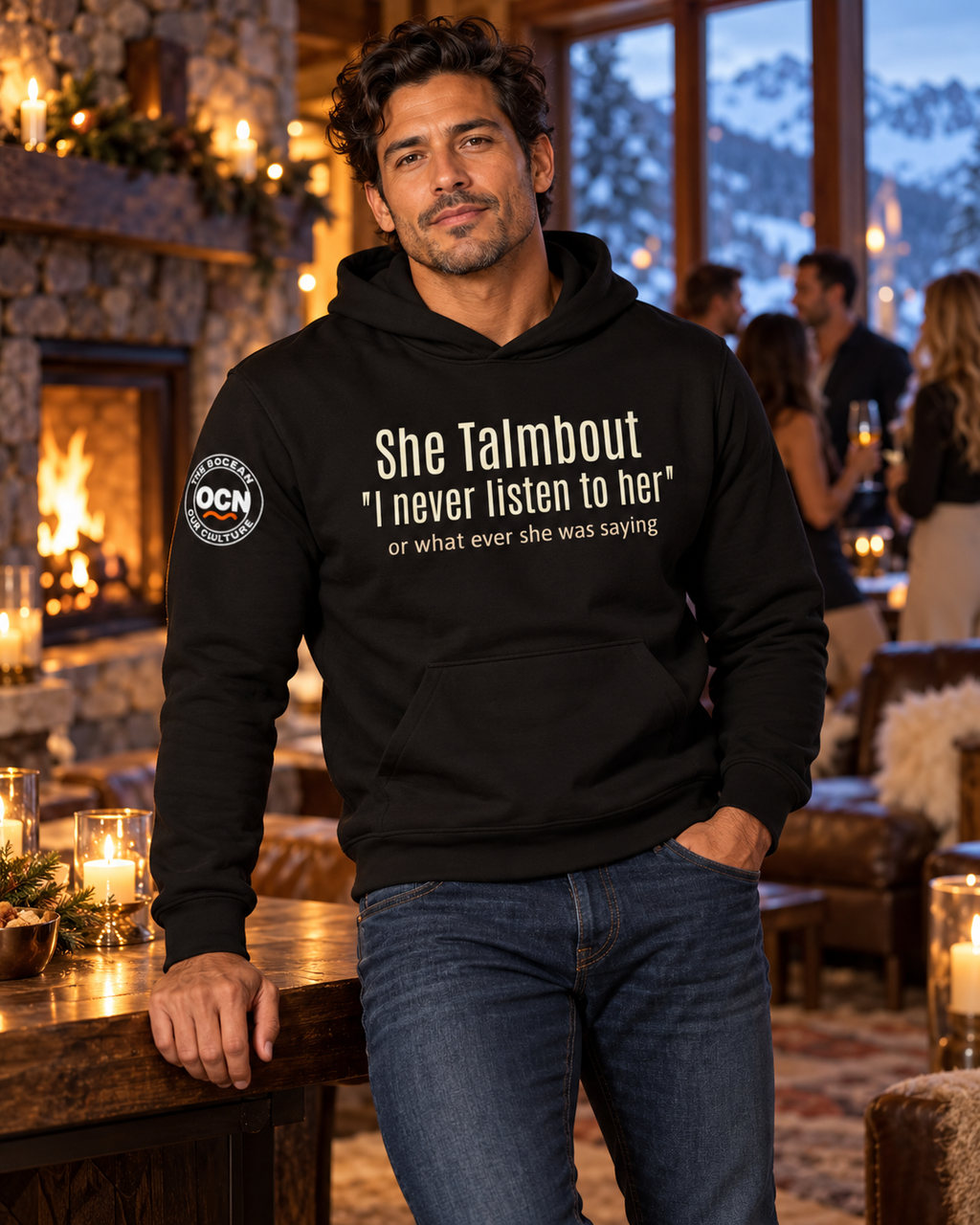HIS | She said I never listen hoodie