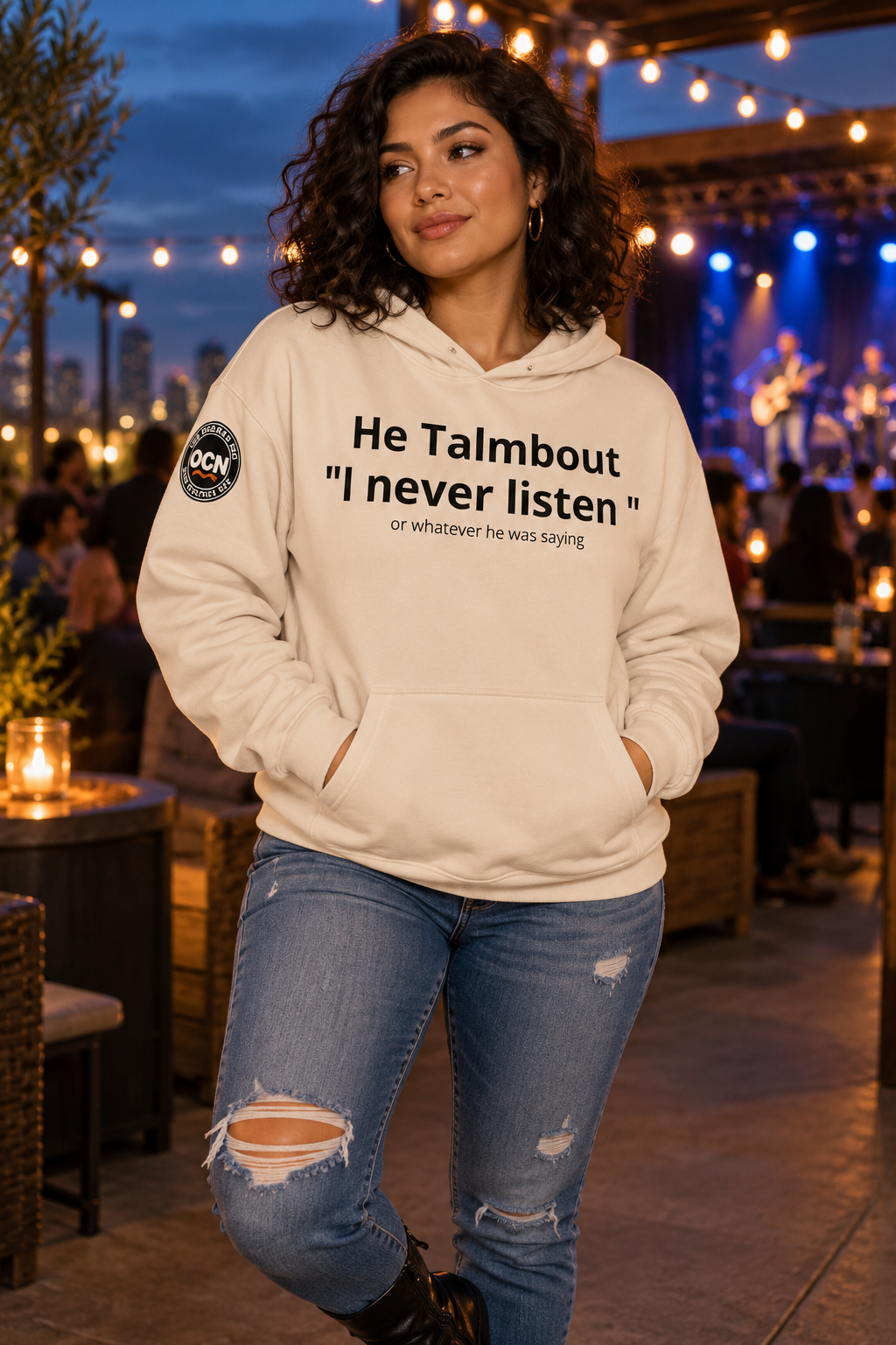 HER| I Never Listen Couples | Creamie Hoodie | Funny Wife Sweatshirt | Couples Humor Gift |