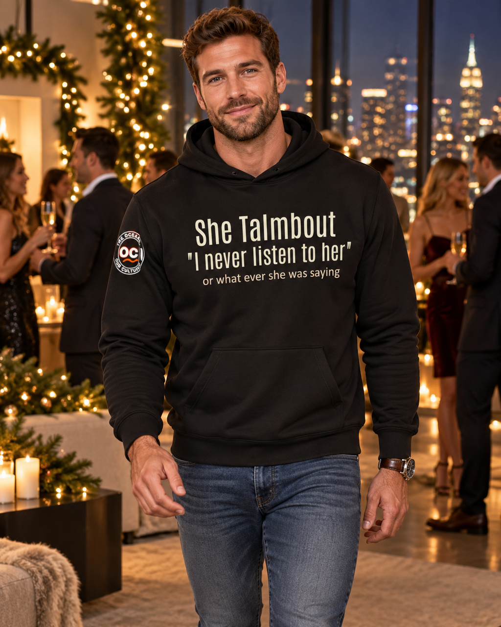 HIS | She said I never listen hoodie