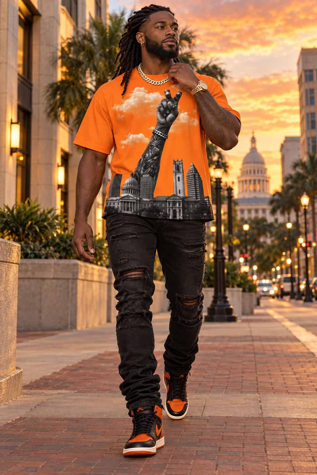 RUN THE CITY —SKYLINE - Deadly Orange